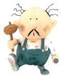 A picture of BrickRoad, the man who builds all of the Insane Dungeons In Earthbound.